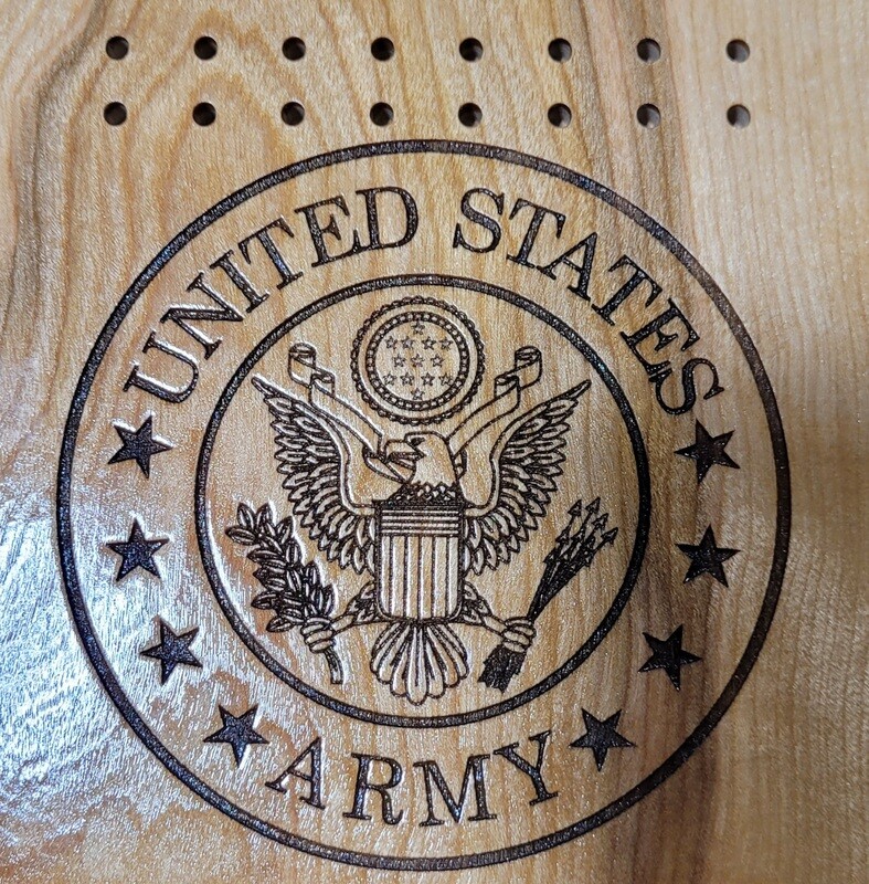 Cribbage Board 3-Track Army
