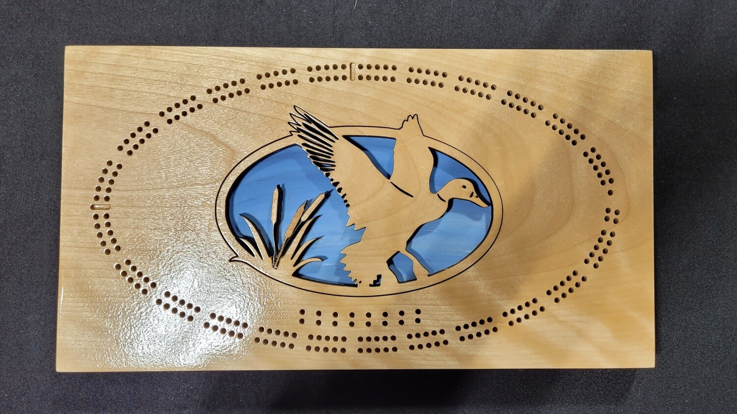 Cribbage Board 2-Track 3-D Duck