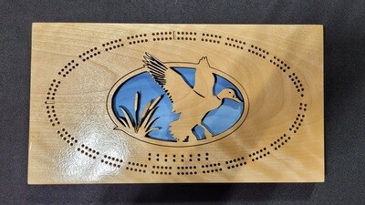 Cribbage Board 2-Track 3-D Duck