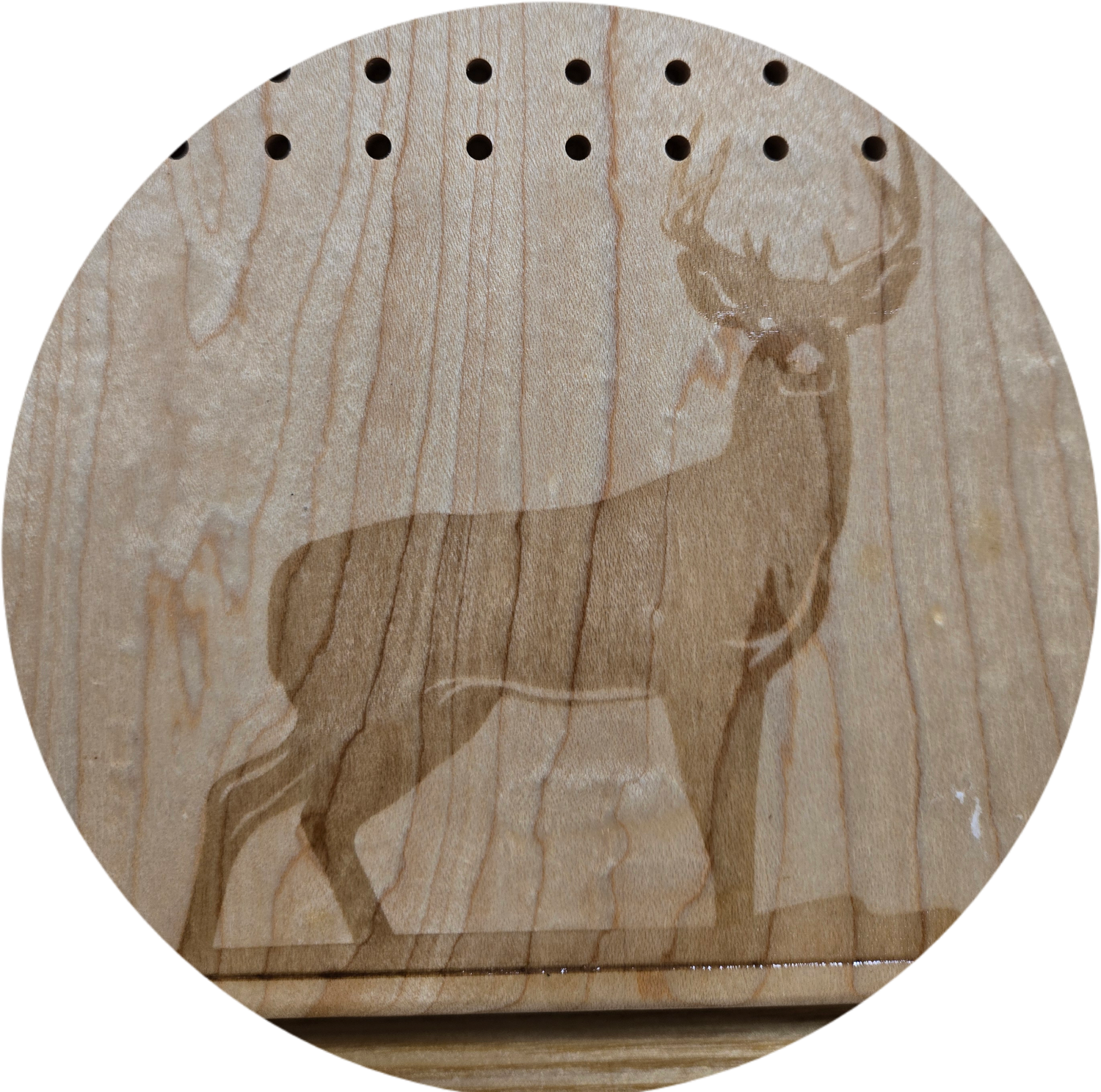 Cribbage Board 3 track Deer