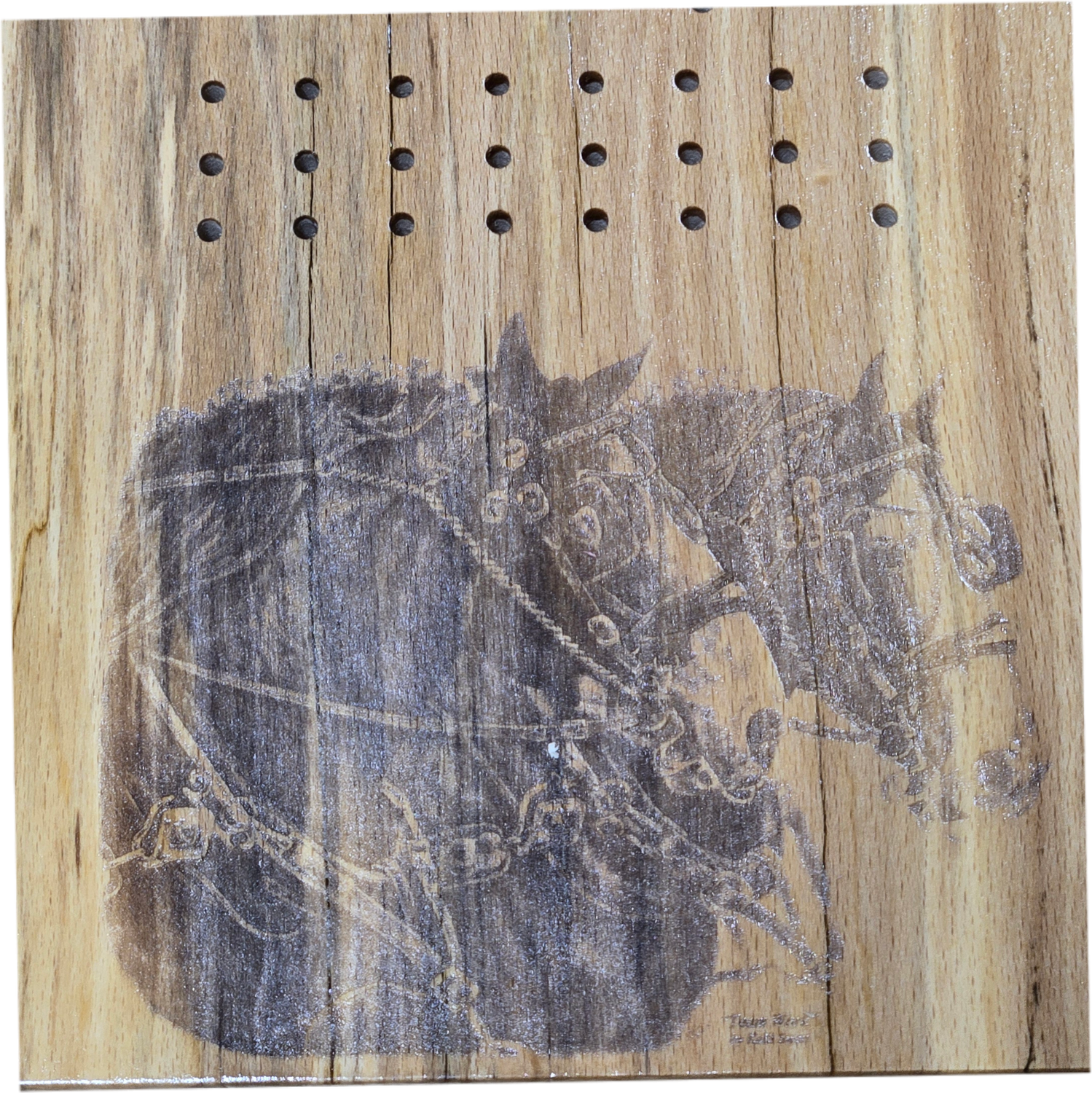 Cribbage Board Team of Horse