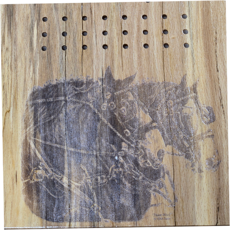 Cribbage Board Team of Horse