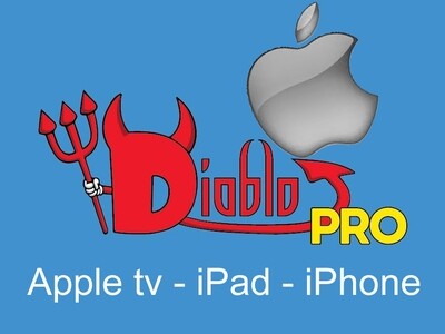 Diablo pro iptv apple tv, ipdad, iphone. 14 mois pour le prix de 12 Diablo pro iptv apple tv, ipdad, iphone. 14 mois pour le prix de 12