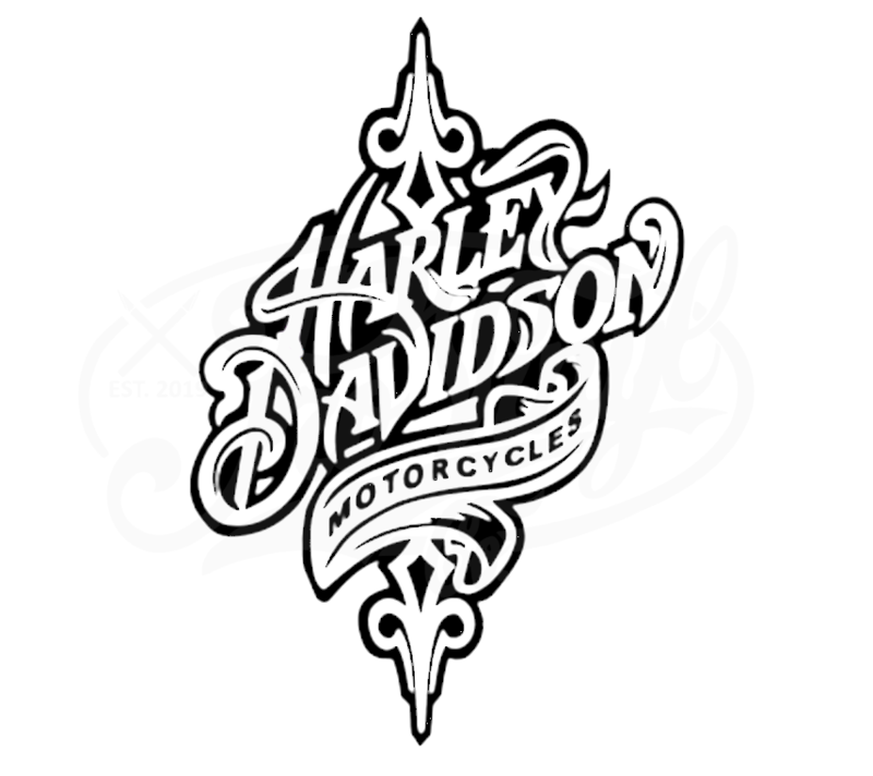 Harley-Davidson Motorcycles Pinstriping Premium Vinyl Decal