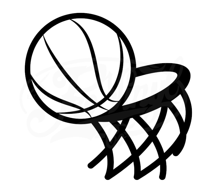 Basketball and Hoop