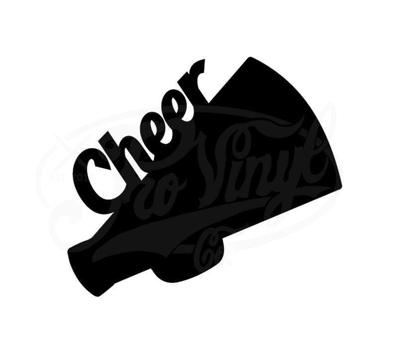 Cheer Horn - Vinyl Decal Sticker