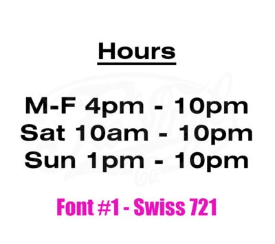 Business Lettering and Decals