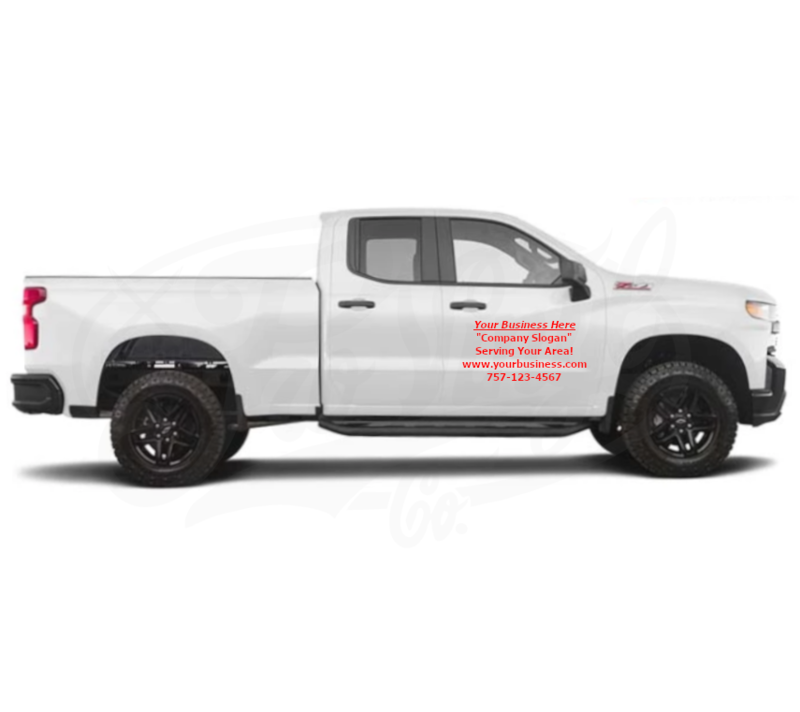 Vehicle Door Lettering