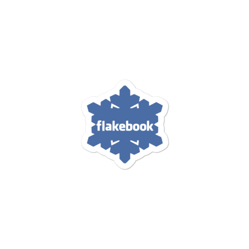 Flakebook Printed Vinyl Sticker
