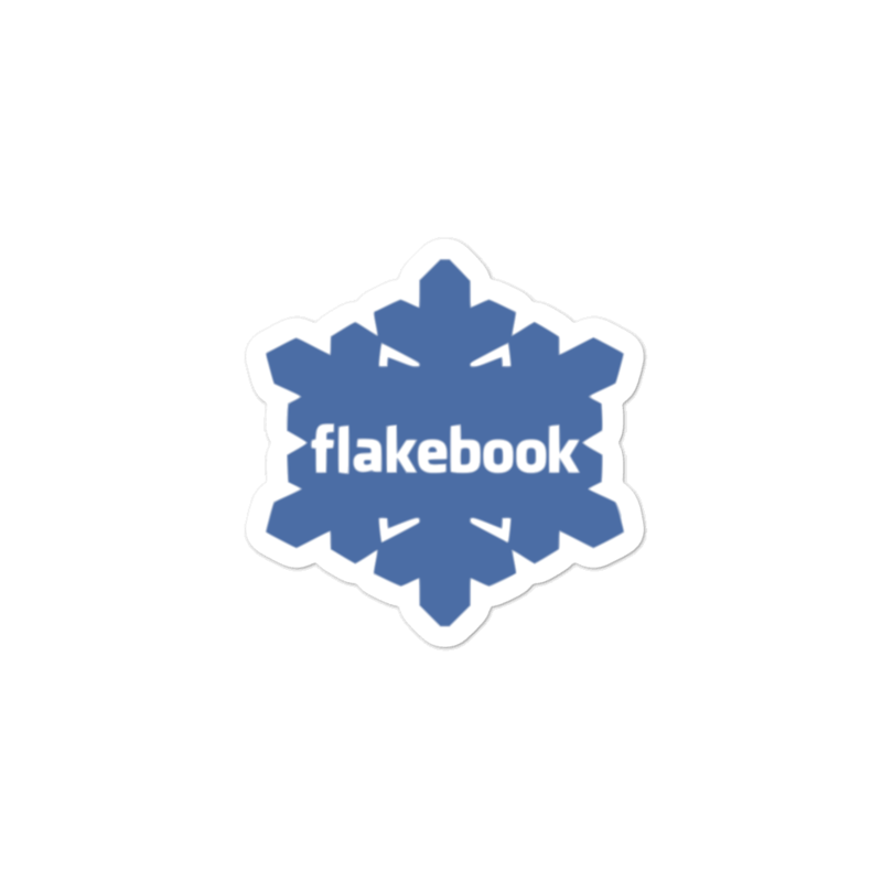 Flakebook Printed Vinyl Sticker