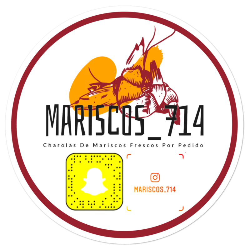 Mariscos_714 Printed Paper Sticker - 3&quot;x3&quot;