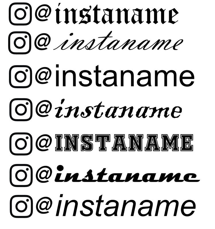 Instagram Nametag Pair