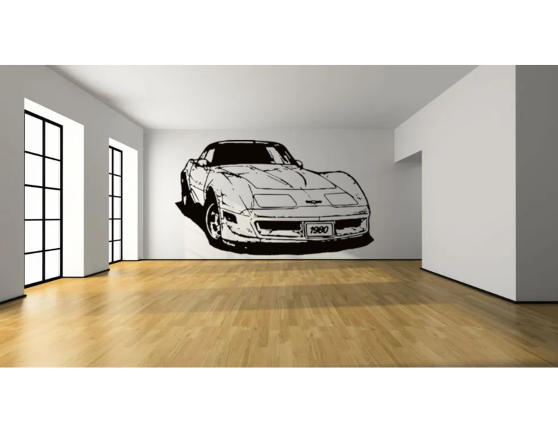 1980 Corvette C3 Large Wall Art