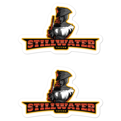 Stillwater Pirate Girl Logo Vinyl Sticker Pair