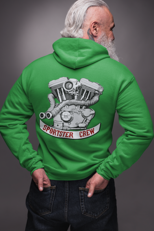 Sportster Crew Pullover Hoodie (Evo Logo on back)