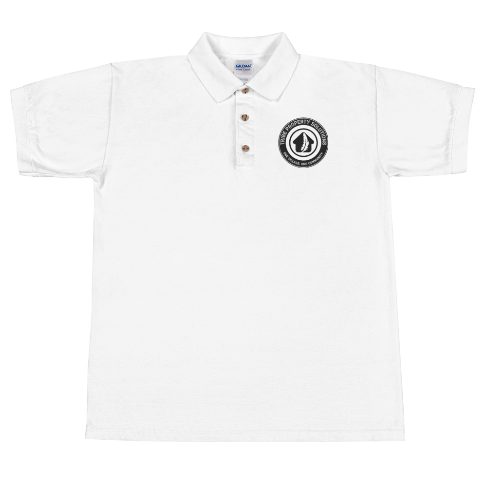 TPS Embroidered Polo Shirt - Men&#39;s Gildan 3800, Color: White, Size: S