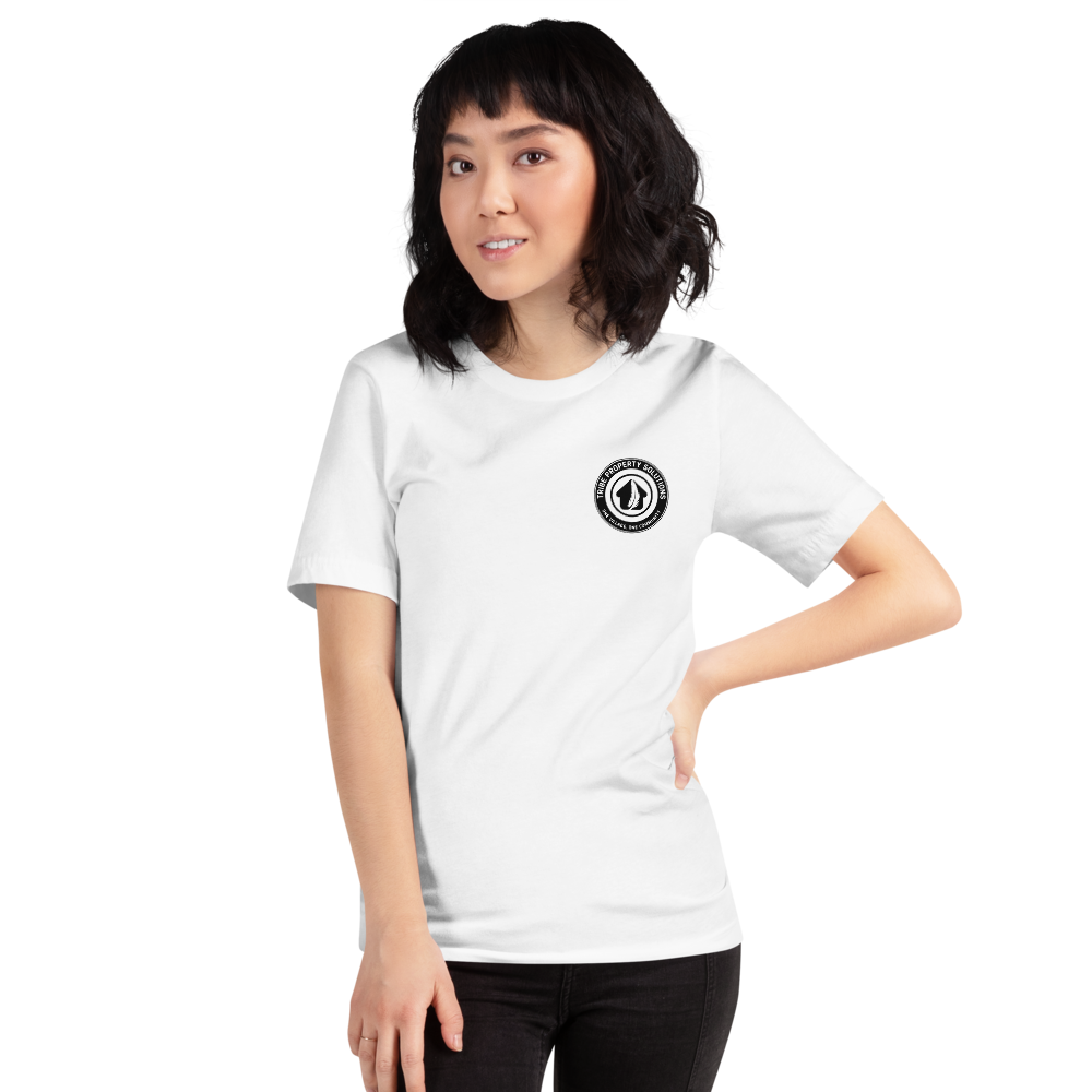 TPS ShortSleeve Unisex T-Shirt - Bella + Canvas 3001, Color: White, Size: S