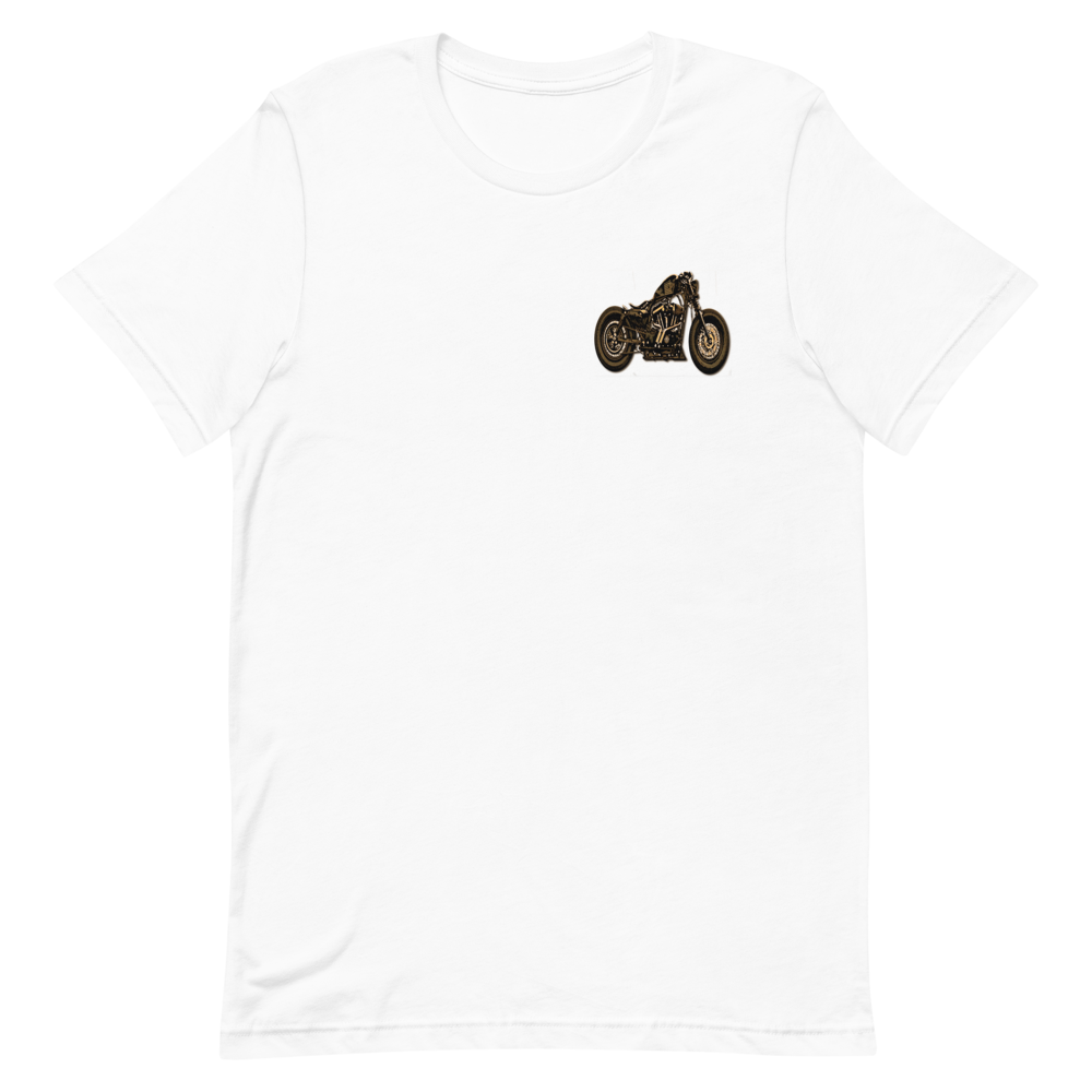 Sportster Crew Sporty T-Shirt with Sporty on Front, Color: White, Size: XS