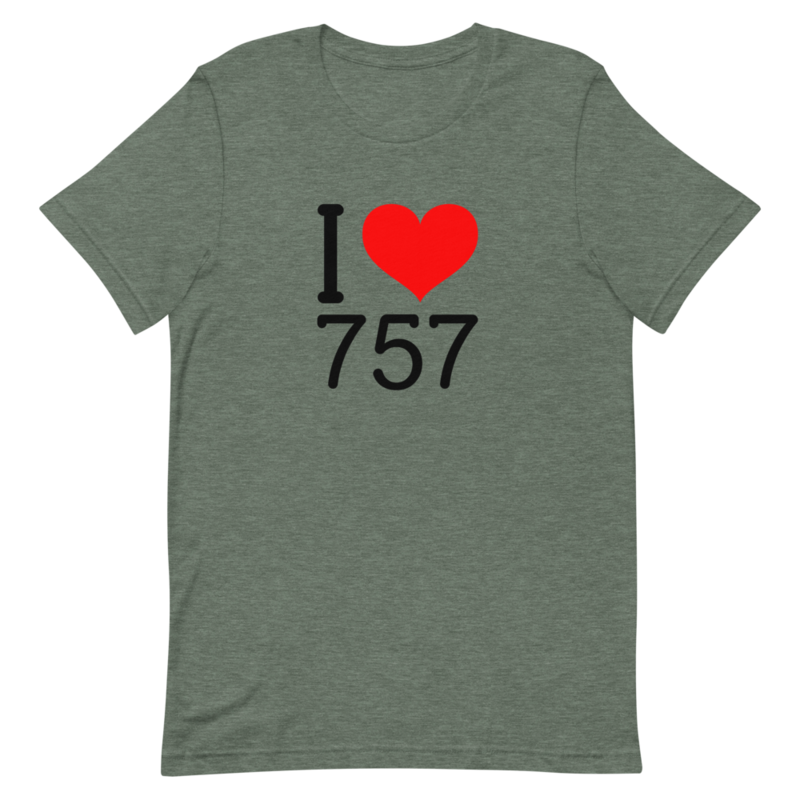 I Love 757 T-Shirt