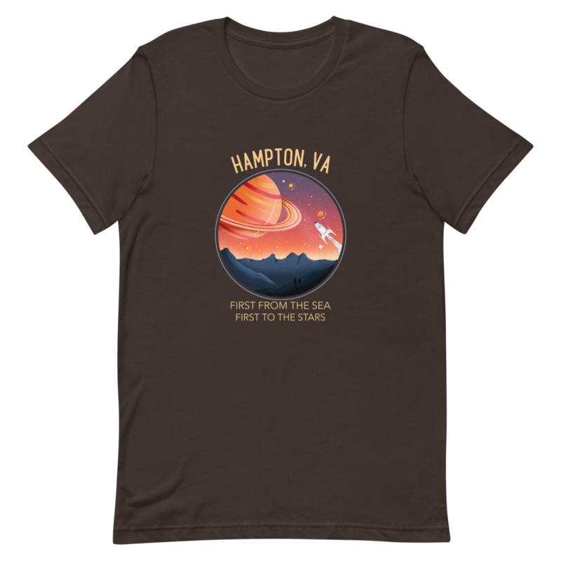 Hampton, VA First from the Sea, First to the Stars T-Shirt