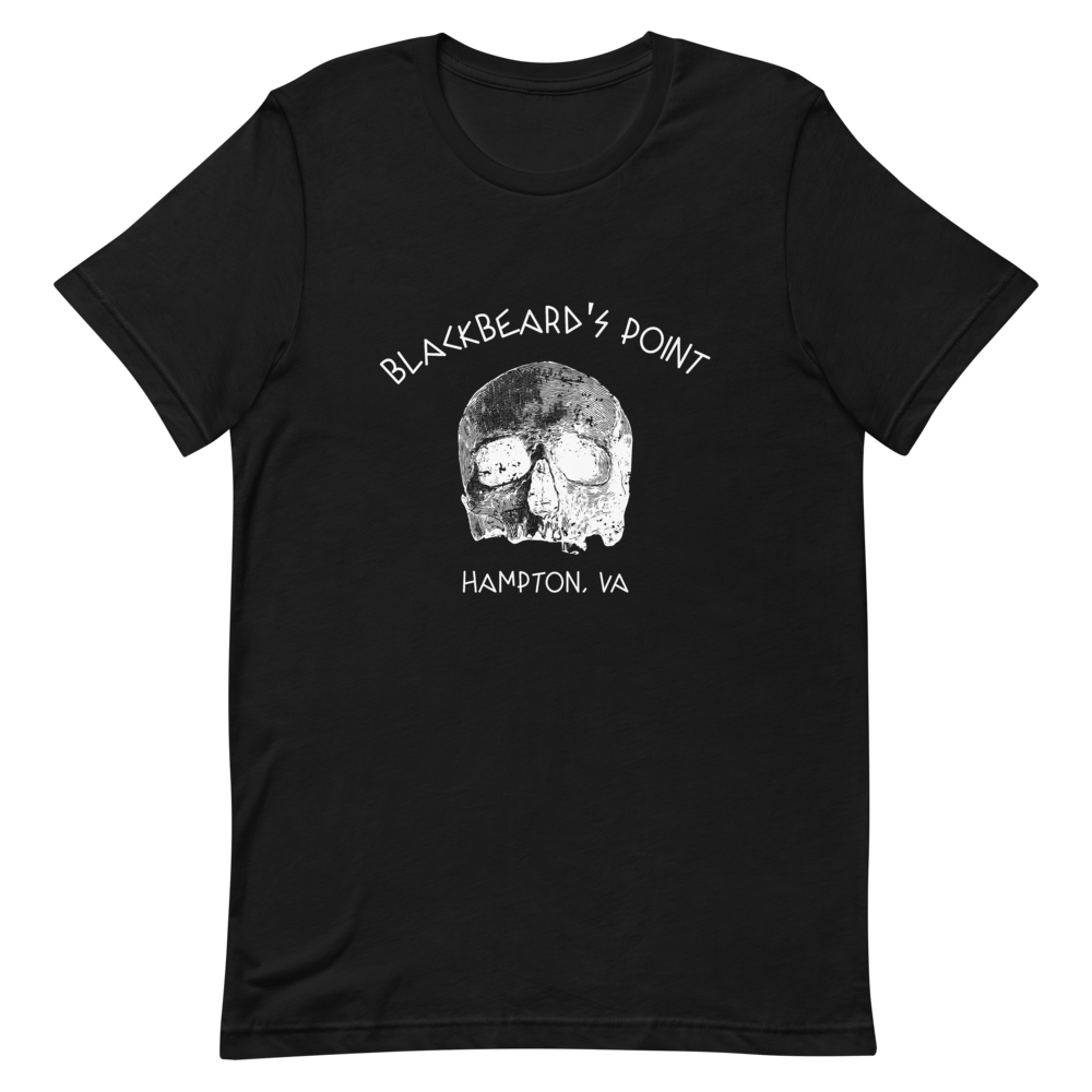 Blackbeard&#39;s Point Hampton, VA T-Shirt, Color: Black, Size: XS
