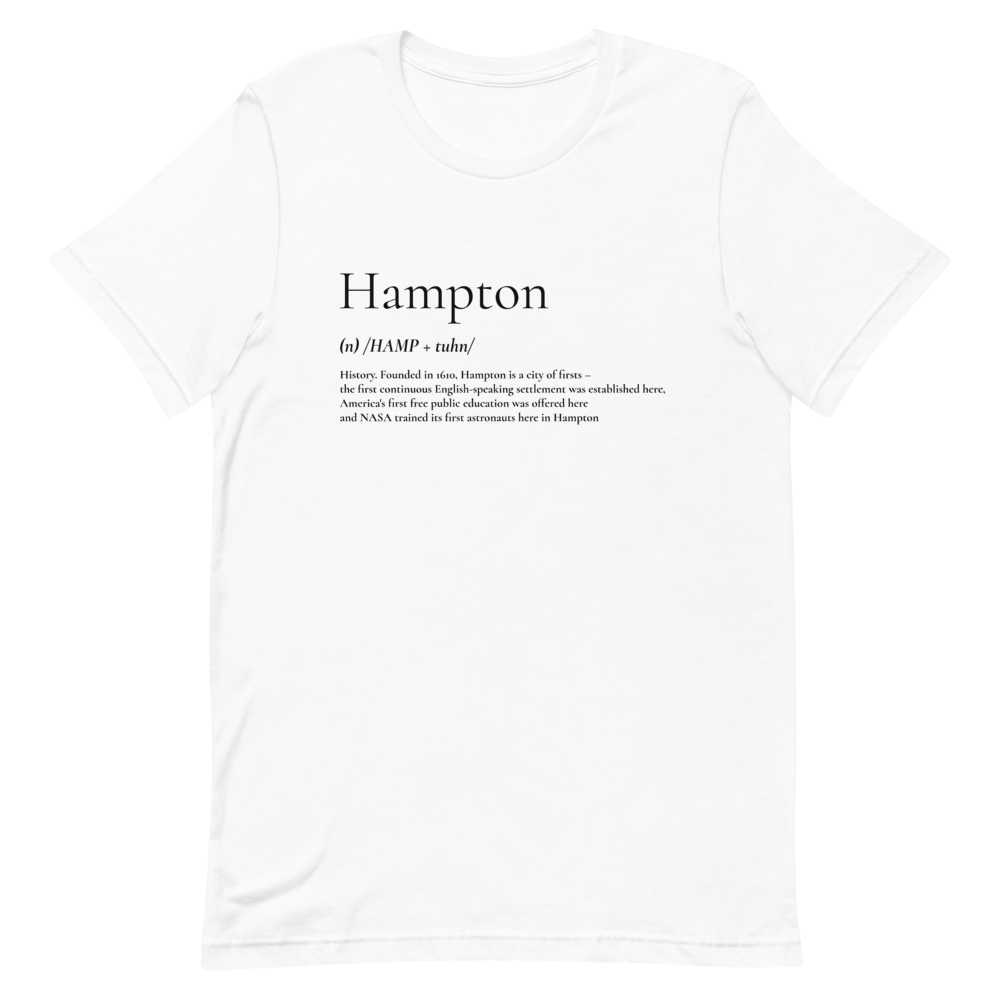 Hampton Definition T-Shirt, Color: White, Size: XS