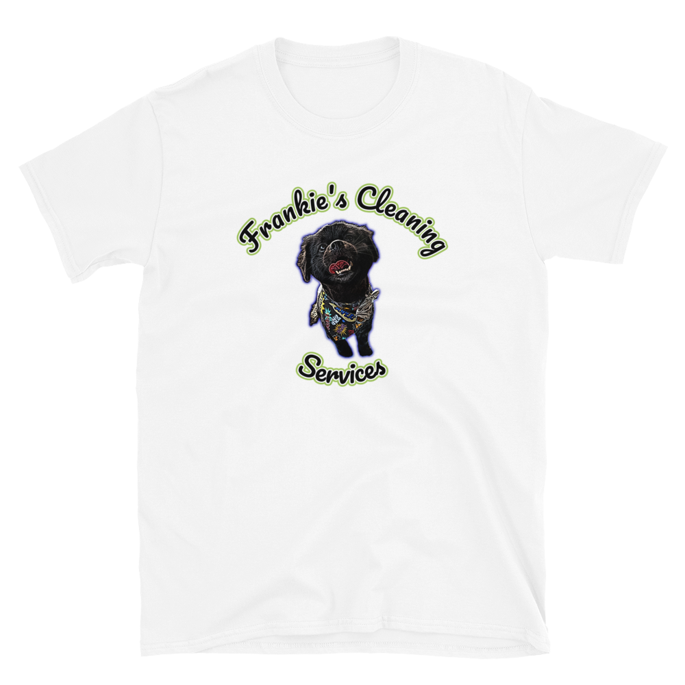 Frankie&#39;s Cleaning Services T-Shirt, Color: White, Size: S