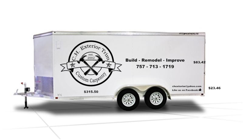 C.H. Exterior Trim Trailer Vinyl Graphics and Lettering
