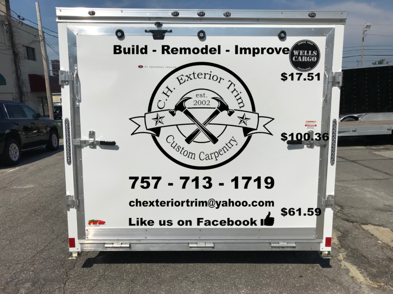 C.H. Exterior Trim Trailer Vinyl Graphics and Lettering Package