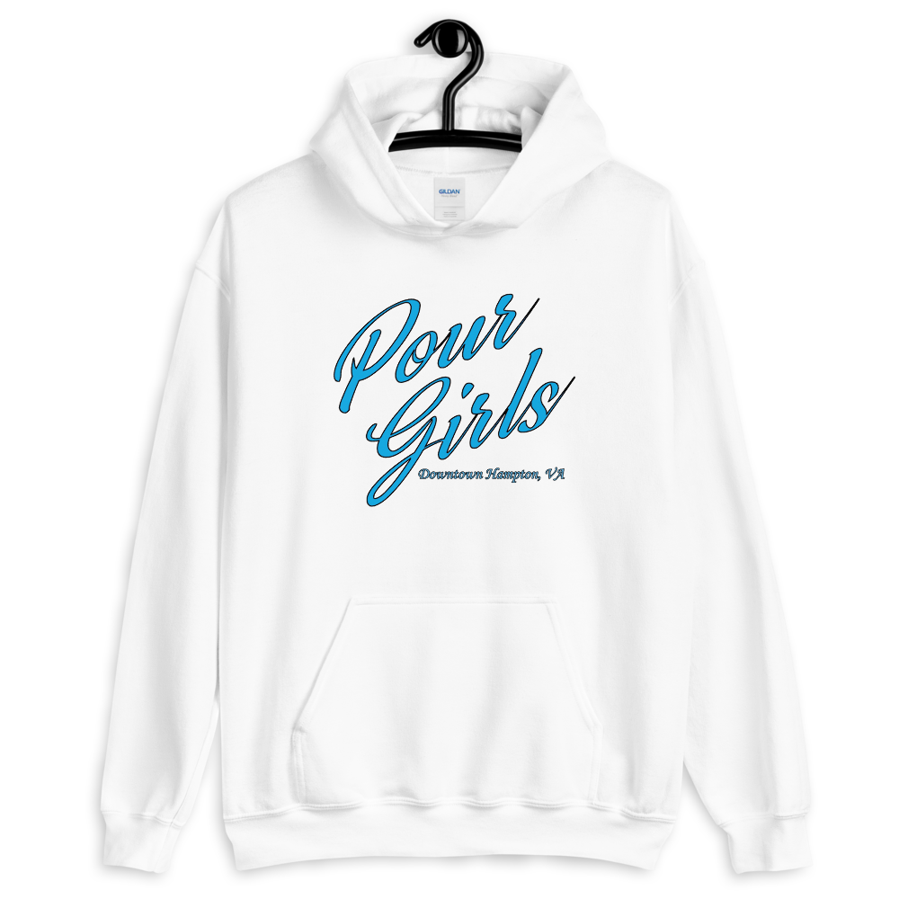 Pour Girls Hoodie - Men&#39;s and Women&#39;s, Color: White, Size: S