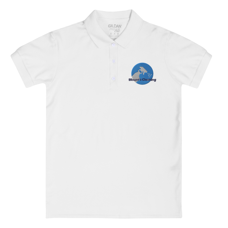 Blount&#39;s Cleaning Embroidered Women&#39;s Polo Shirt