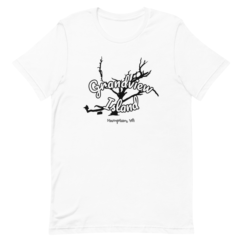 Grandview Island Tree T-shirt, Color: White, Size: XS