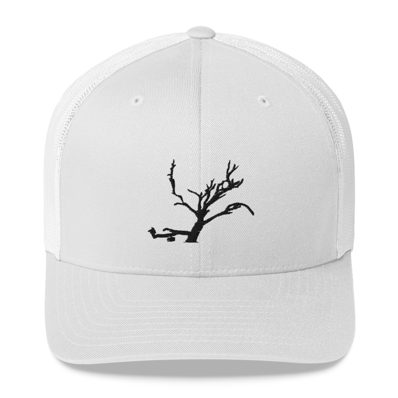 Grandview Island Tree Trucker Cap, Color: White