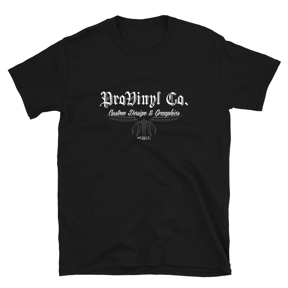 ProVinyl Co. Old English T-Shirt, Color: Black, Size: S