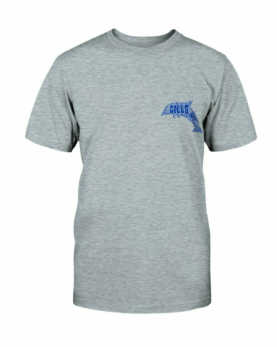 Gills Dolphin w/ Grandview Tree T-shirt, Color: Ice Blue