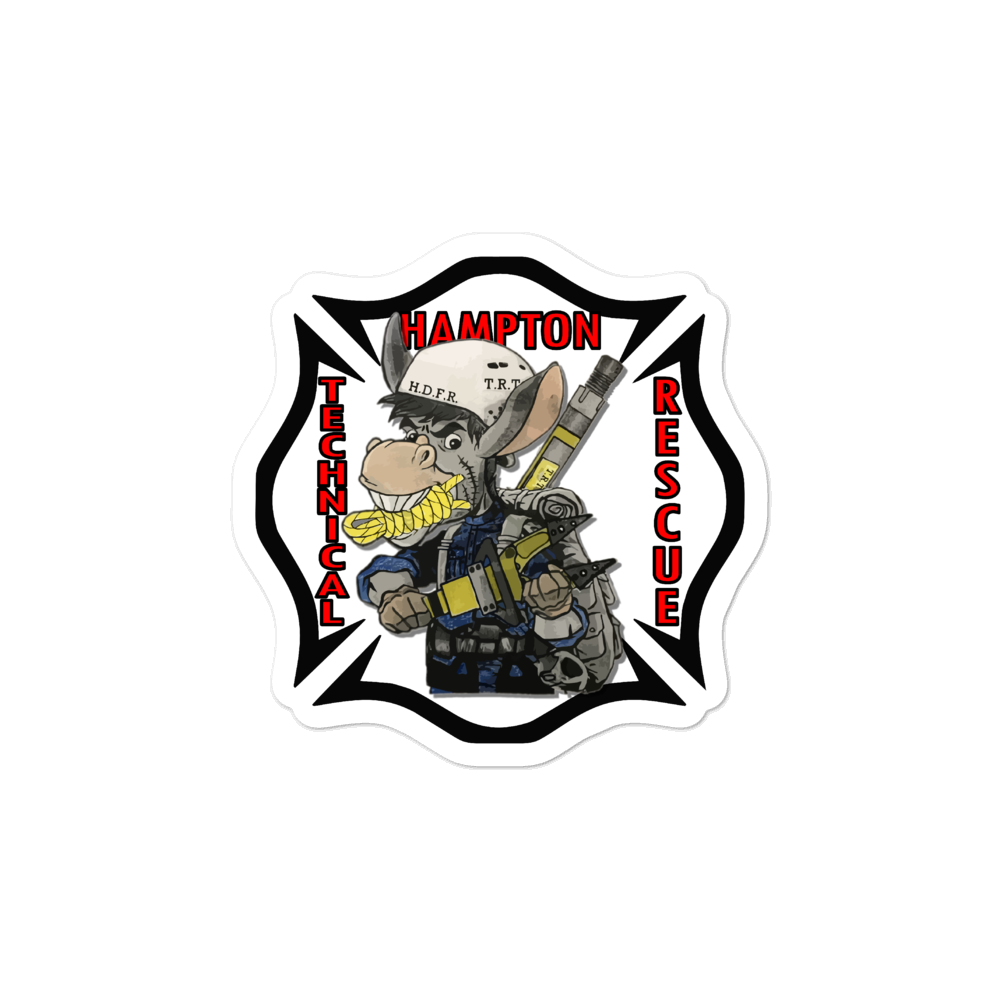Hampton Tech Team Bubble-free stickers, Size: 3x3