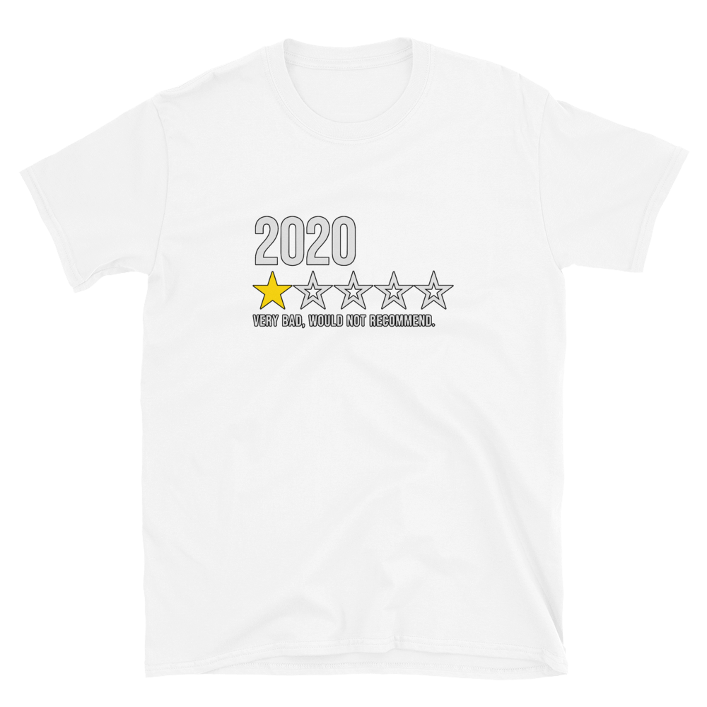 2020 1 Star Review Shirt, Color: White, Size: S
