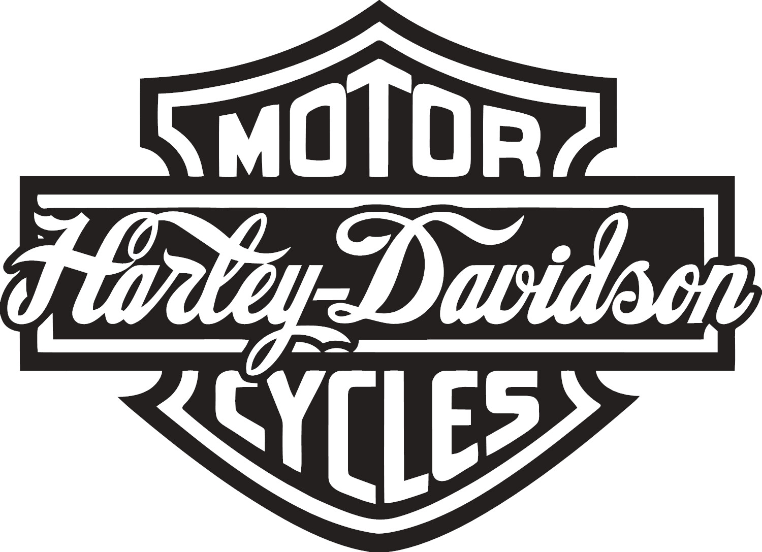 Harley-Davidson Motor Co. Bar and Shield Script Logo