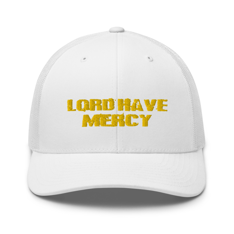 Lord Have Mercy Yellow Thread Trucker Cap