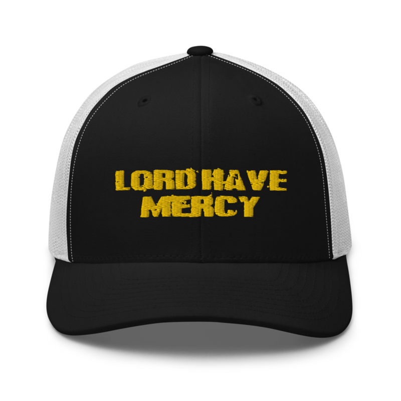 Lord Have Mercy Yellow Thread Trucker Cap