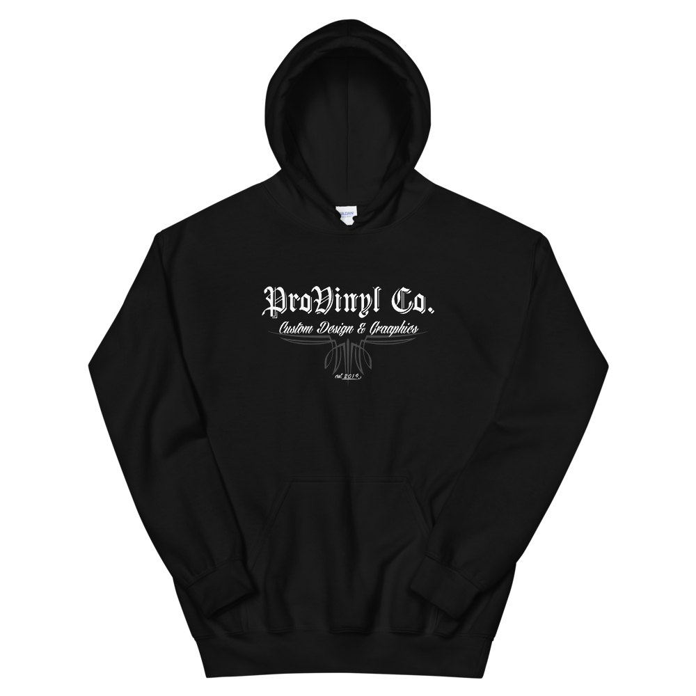 ProVinyl Co. Pinstripe Unisex Hoodie, Color: Black, Size: S