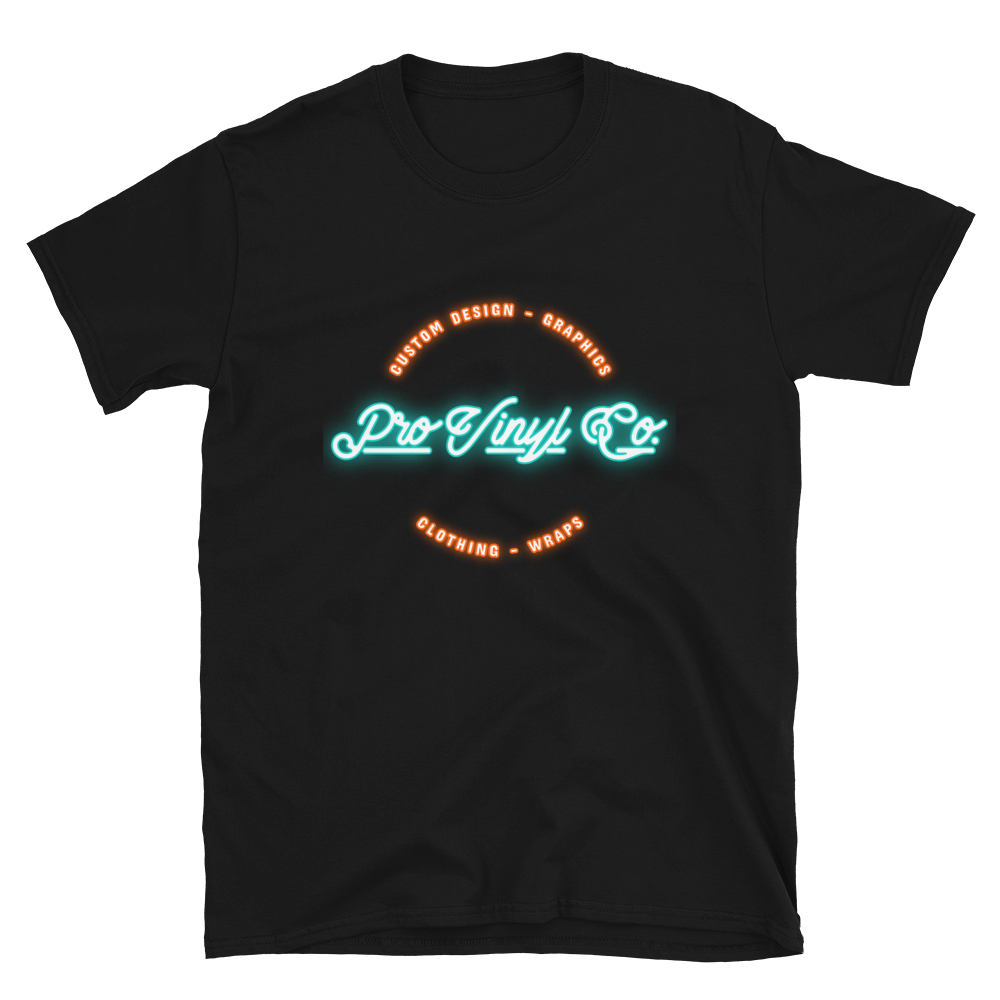 ProVinyl Co. Neon Short-Sleeve Unisex T-Shirt, Color: Black, Size: S