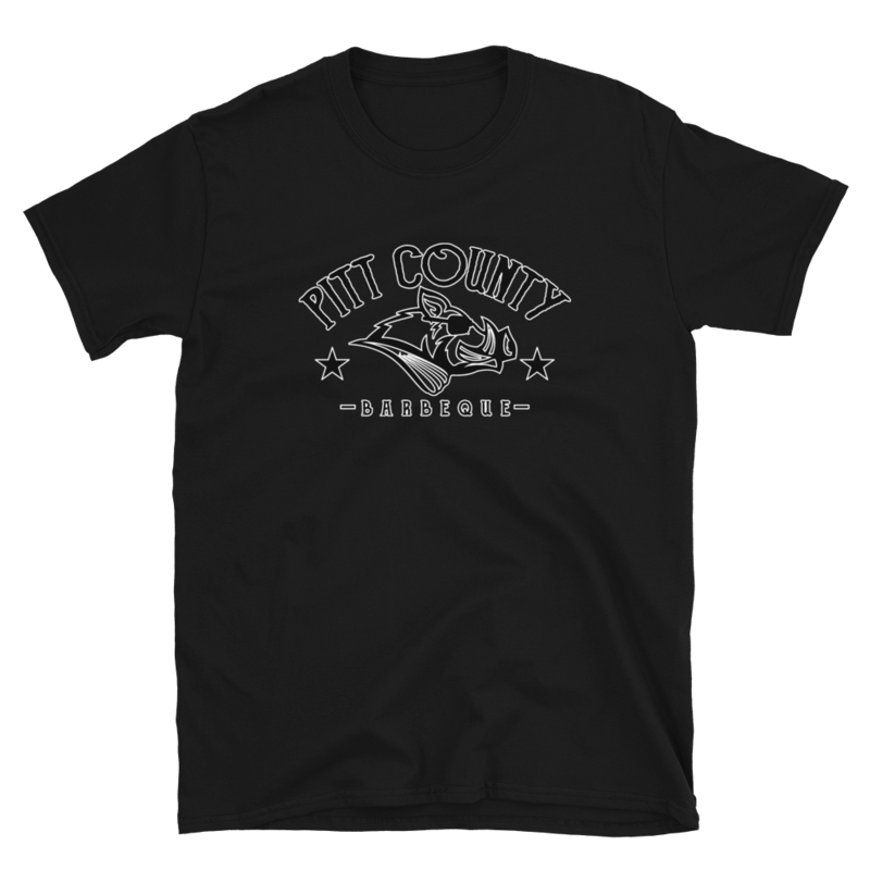 Pitt County Black/White Logo Short-Sleeve Unisex T-Shirt
