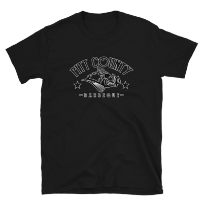 Pitt County Black/White Logo Short-Sleeve Unisex T-Shirt