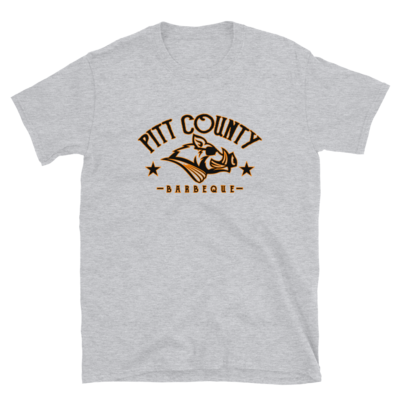 Pitt County Black/Orange Logo Short-Sleeve Unisex T-Shirt