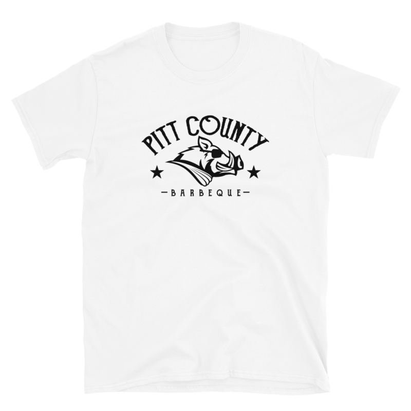 Pitt County Black/White Logo Short-Sleeve Unisex T-Shirt