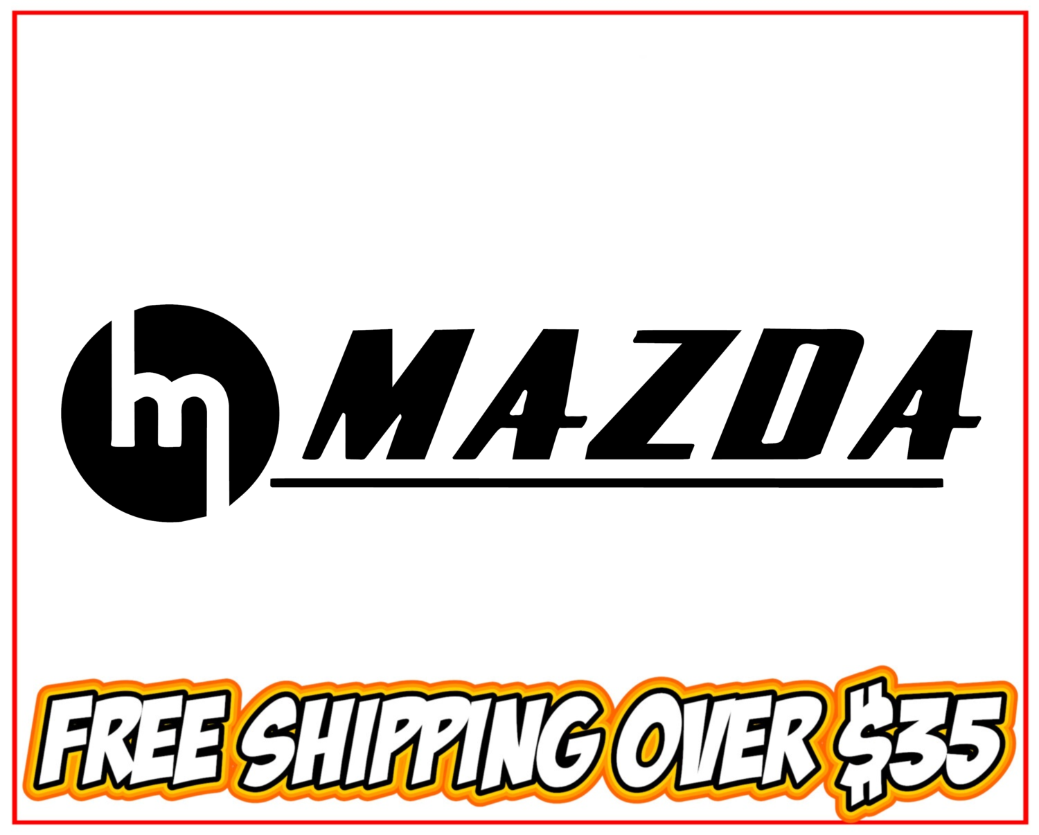 Retro Mazda Logo Vinyl Decal Sticker