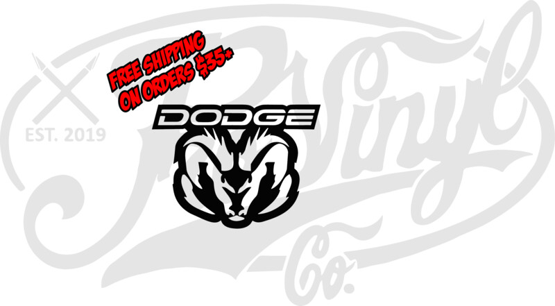 Dodge Ram Outline Vinyl Decal Sticker