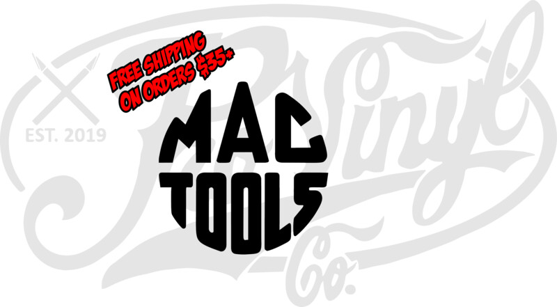MAC Tools Round Logo Vinyl Decal Sticker