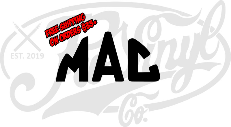 MAC Tools Logo Vinyl Decal Sticker